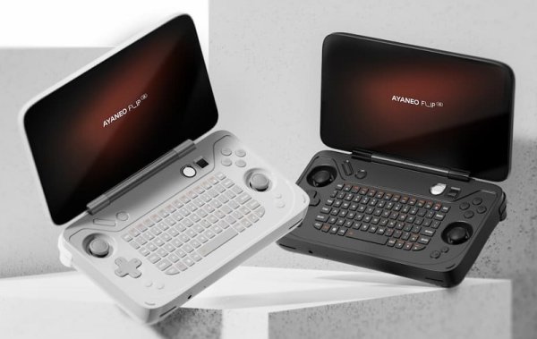 画像1: クラムシェル型物理キーボード搭載Windows携帯ゲーム機「AYANEO FLIP KB」8840U+16+512GB特急価格 (1)