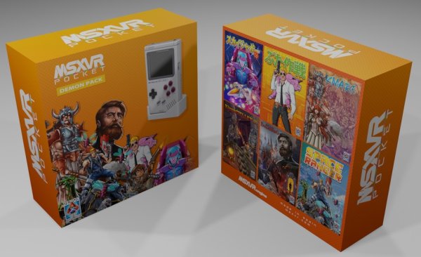 画像1: MSX携帯ゲーム機「MSXVR Pocket」デーモン版赤字価格 (1)
