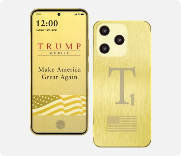 画像1: トランプ公式スマホ「T1 Phone 8002(Gold Version)」お得価格 (1)