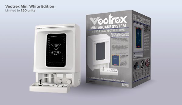 画像1: レトロゲーム機「Vectrex Mini」限定ホワイトエディション (1)