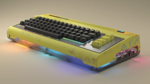 画像2: サイバーパンク2077仕様公式復刻レトロPCコモドール64「Commodore77 Cyberpunk2077」特急価格 (2)