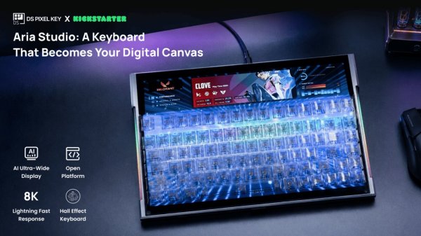 画像1: 磁気スイッチ液晶キーボード「DSPIXELKEY Aria Studio」プロ版赤字価格 (1)