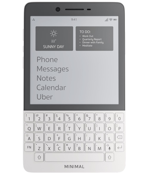 電子ペーパーと物理キーボード搭載変態スマホ「Minimal Phone」赤字価格